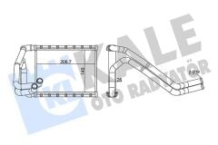 KALE 358665 KALORİFER RADYATÖRÜ KIA CEED 1.4L 1.6L G4FA G4FC benzinli 07-12 1.6L D4FB dizel 07-12 - ALEMİNYUM
