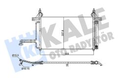 KALE 350575 KLİMA RADYATÖRÜ KONDANSER FIAT STİLO 01>08 1.2 1.4 1.6 1.9 JTD