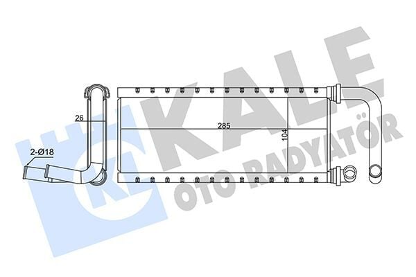 KALE 358675 KALORİFER RADYATÖRÜ ISUZU NPR75 5.2L 4HK1 Euro4-5 04-> BORULU - ALEMİNYUM