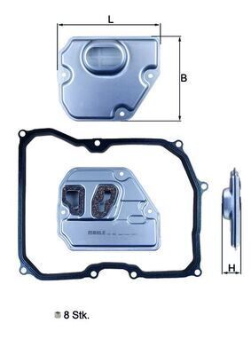 MAHLE HX169KIT OTOMATIK SANZIMAN YAGI FILTRE SETI MINI R55 R56 R57 R58 R59 R60 R61
