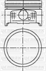 YENMAK 31-04501-000 MOTOR PİSTON SEGMAN STD P106-P206-P306-PARTNER-BERLING 1.4 8V TU3JP BOY:50mm TEPE:DUZ TEPE 75mm
