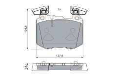 BOSCH 0986460102 FREN BALATASI ON MERCEDES GLC-CLASS C253 X253