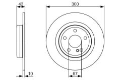 BOSCH 0986479A38 FREN DISKI ARKA MERCEDES SLK-CLASS R172 11>