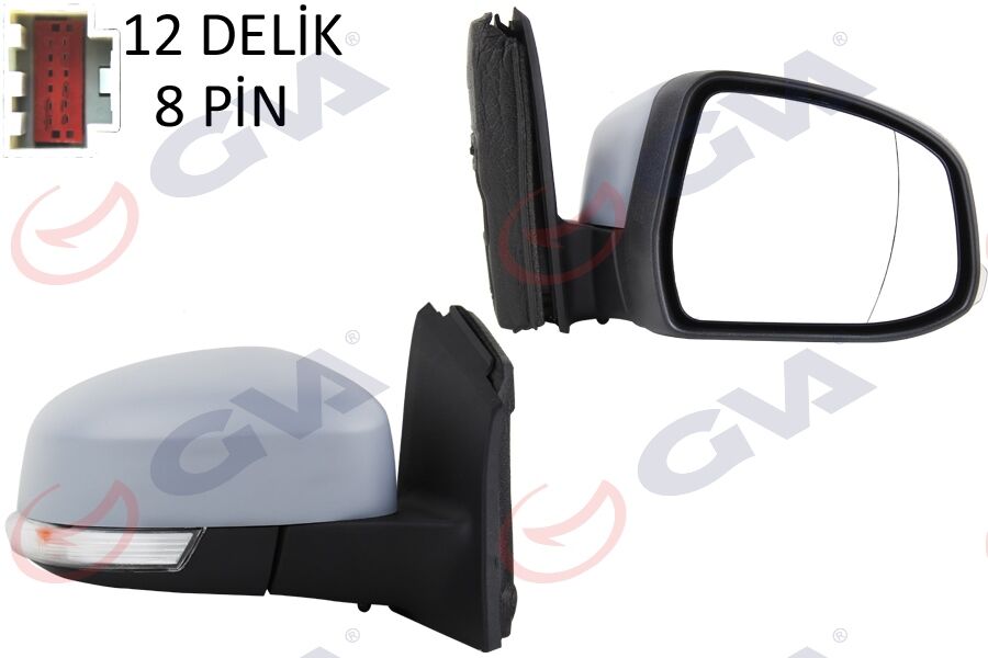 GVA 1035220 DIŞ DİKİZ AYNASI SAĞ FORD FOCUS 12> ELEKTRİKLİ ISITMALI ASTARLI SİNYALLİ SENSÖRLÜ KÖR NOKTALI VM-6322EHPSAR