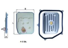 MAHLE HX147KIT HİDROLİK FİLTRE TAKIMI BORA 98-05 -GOLF III-IV 92-06 -PASSAT 88-97 -A3 AG4 OTOMATİK ŞANZUM