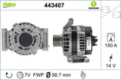 VALEO 443407 ALTERNATÖR FORD TRANSİT-RANGER 11> 2.2 TDCİ 150 AMP