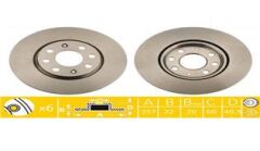 FRENDI 27385 ÖN FREN AYNASI CORSA D 07> CORSA E 14> ADAM 13> FIAT PUNTO EVO 09> GRANDE PUNTO 05> 257x22x4DL HAVA LI