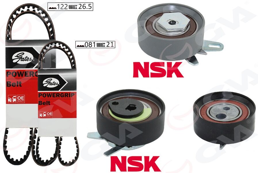 GVA 59T7570G TRİGER SETİ 122x26.5 -081x21 T4 2.5TDI - LT35 2.5TDI ACV-ANJ-AVR K015323XS