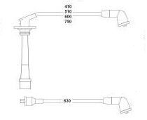 HELLUX HBK.3396 BUJİ KABLOSU DAIHATSU APPLAUSE 1.6L HD 16v A101 A111 89-> / FEROZA 1.6L 89-97