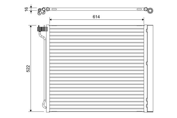 VALEO 822649 KLIMA RADYATORU BMW E70 F15 F85 E71 E72 F16 F86