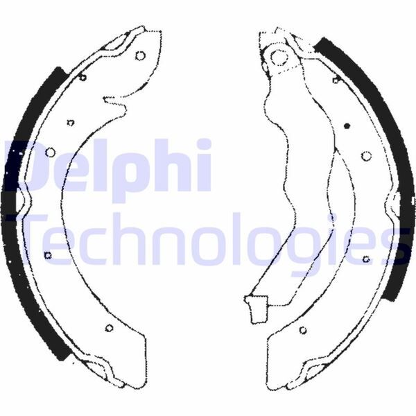 DELPHI LS1714 ARKA PABUÇ BALATA MGN 1.4 1.6 1.9D 2.0 99-03 LGN 1.8 2.0 95-01 SCENIC 1.9TDİ 2.0 99-03 228x40