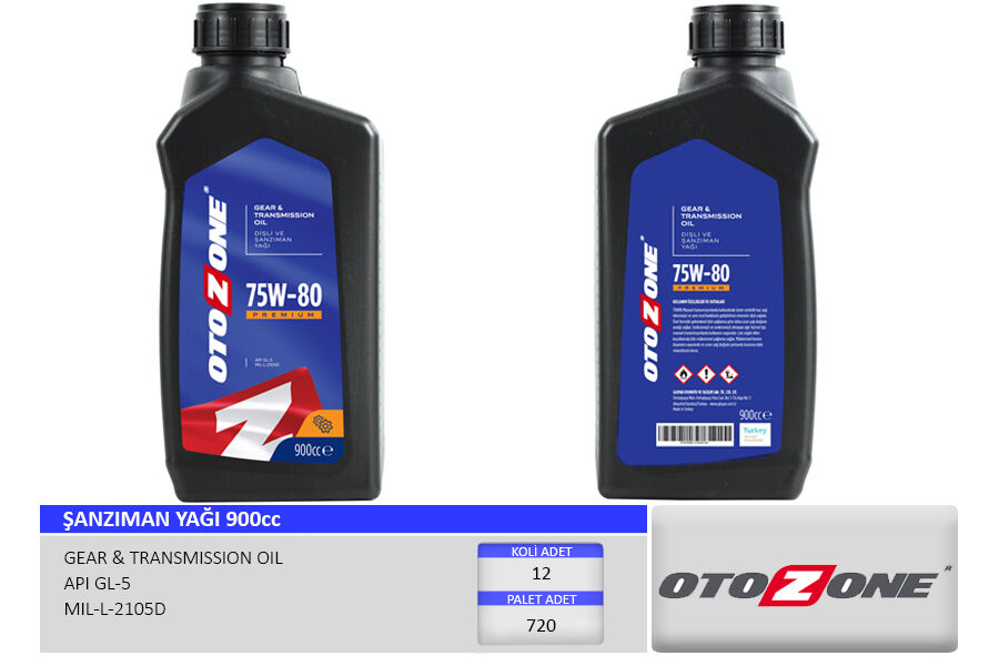 OTOZONE CYAG0740 ŞANZIMAN YAĞI 75W-80 900CC