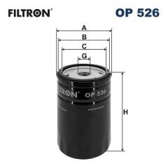 FILTRON OP526 YAĞ FİLTRESİ CADDY-GOLF-JETTA-PASSAT-POLO-BORA-T5-LT28-35-LT40-55-IBIZA-LEON-TOLEDO-OCTAVIA SİBOPLU