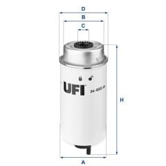 UFI 2445500 YAKIT FİLTRESİ TRANSİT V348-V347 2.2-2.4-3.2 TDCI 200PS 06>11 EURO4