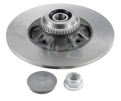 SNR KF155104U FREN DİSKİ ARKA RENAULT CLIO II 98>05 MEGANE I 96> R19 238x8x7MM RULMANLI ABS SENSÖRLÜ