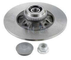 SNR KF155104U FREN DİSKİ ARKA RENAULT CLIO II 98>05 MEGANE I 96> R19 238x8x7MM RULMANLI ABS SENSÖRLÜ