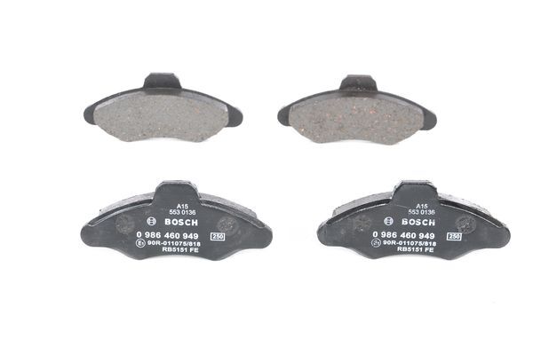 BOSCH 0986460949 ON FREN BALATASI ESCORT 90>00 ORION 1.3 / 1.4 / 1.6 90>93 FISSIZ