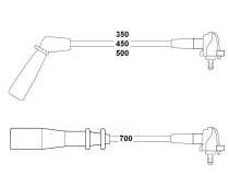 HELLUX HBK.3611 BUJİ KABLOSU TOYOTA COROLLA 1.3L 2E EE90 EE100 88-98