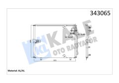 KALE 343065 KLIMA RADYATORU BMW E32 E34