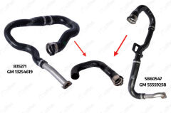 NIFEA 21345 TURBO HAVA HORTUMU PLASTİK PARÇA HARİÇ OPEL CORSA D 06>14 1.3 A13DTC