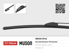 SILBAK SB350 SİLECEK SÜPÜRGESİ 350mm MUZ TİPİ ÜNİVERSAL ON NIVA-UNO 83-89 ARKA