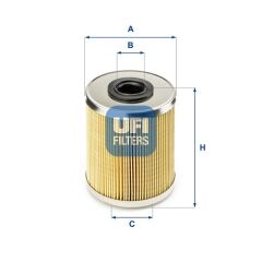 UFI 2669500 YAKIT FİLTRESİ MASTER II-MASTER III-TRAFIC II-MOVANO II-VIVARO 2.2DTI-2.5DTI-2.5CDTI