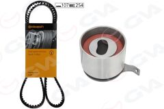 GVA 59T9932 TRİGER KAYIŞ SETİ EKSANTRİK SETİ DAEWOO DAMAS MATIZ 0.8L 3 silindir 95-00 / TICO 0.8L F8C tek e ksantrik 95-> 1 KAYIŞ 1 RULMAN 107x250