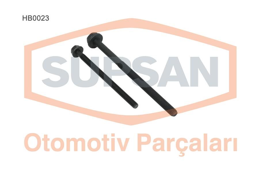 SUPSAN HB0023 SİLİNDİR KAPAK SAPLAMASI SET FORD TRANSİT 06> PEUGEOT BOXER-JUMPER 2.4-2.2 TDCİ 8 KISA-10 UZUN T AKIM