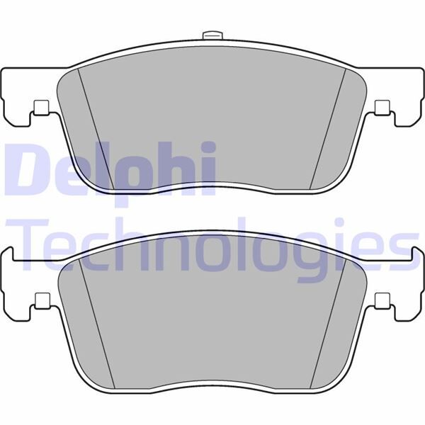 DELPHI LP3260 ÖN FREN BALATASI FIAT SCUDO 23> ZAFIRA LIFE 19> VIVARO C 19> JUMPY III 16> EXPERT 16> TOYOTA PROACE 16> 304 mm