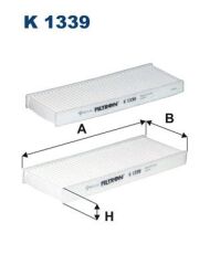 FILTRON K1339-2X POLEN FİLTRESİ P301- C-ELYSEE 1.2 VTİ-1.6VTİ-1.6HDİ 11/12 >