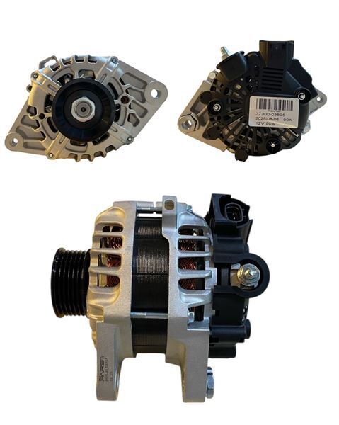PARS PRS-ALT8251 ALTERNATOR DINAMO 12V 90A DELCO TIPI HYUNDAI ACCENT BLUE I20 I30 KIA CEED RIO III 1.4-1.6 37300-2B30 0 BENZİNLİ