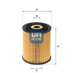 UFI 2503400 YAG FILTRESI MINI W10 W11 R50 R52 R53 . JEEP RENEGADE SUV 14> . FIAT EGEA 14>