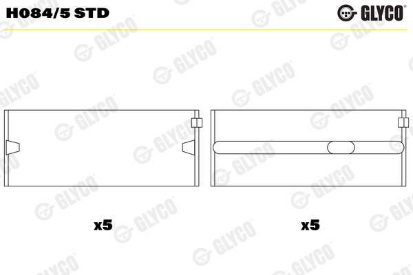 GLYCO H084.5 STD ANA YATAK AUDI 79.5MM 1Y