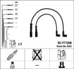 NGK 9262 BUJİ KABLOSU FIAT DOBLO-PALIO-PANDA-PUNTO 01> 1.2 8V
