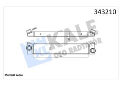 KALE 343210 TURBO RADYATÖRÜ INTERCOOLER DUCATO-BOXER-JUMPER 2.2-2.3-3.0 D 06 > 740x127x50