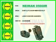 NEIMAN 05668R DORTLU FLASOR MERKEZI KILIT LODGY-DOKKER-SANDERO