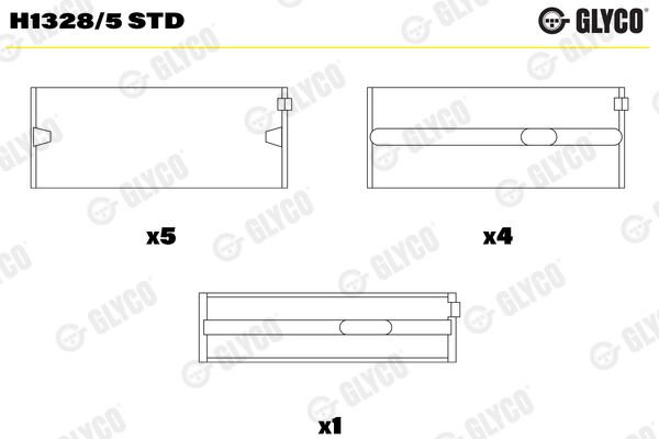 GLYCO H1328.5 STD ANA YATAK VAG 79.5MM IROX 12/11--> CAY
