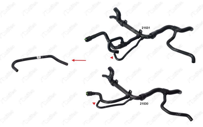 NIFEA 21537 KALORİFER HORTUMU OPEL VECTRA B 2.0 96-99
