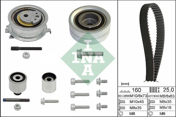 INA 530055010 TRİGER SETİ CRAFTER-T6-A3-JETTA-CADDY-POLO-PASSAT 1.6-2.0 TDI CAYB/C/D-CAAB/C-CKUB-CFFB-CFWA-CAGA