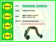 NEIMAN 229554 TURBO HORTUMU MGN I-SCENIC I-CLIO II-KNG 1.9 DTI 01-05