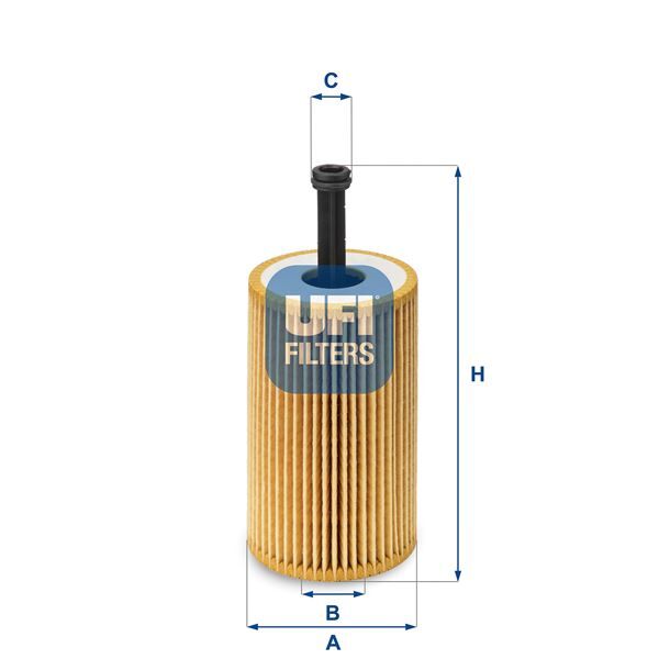 UFI 2503200 YAĞ FİLTRESİ PARTNER-BERLINGO 96- -P106 97- -P206 98- -P306 93-01 -P307- C3 02 - 1.4-1.6 16V