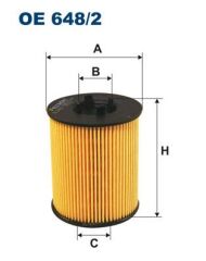 FILTRON OE648.2 YAĞ FİLTRESİ ASTRA G 1.8 16V-OMEGA B 2.5 V6-3.0 V6-3.2 V6-VECTRA B 1.8i 16V-2.5i V6-2.6i V6-VECTRA C