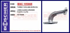BSC 195668 TURBO YAĞLAMA BORUSU LINEA-ALBEA-GRANDE PUNTO 1.3JTD