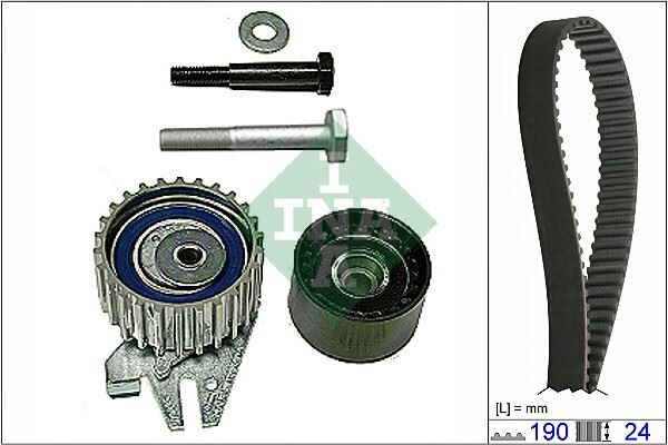 INA 530062210 EKSANTRİK GERGİ KİTİ 190x240 BRAVA 96-01 -BRAVO 96>DOBLO 01>MAREA 99-02 -IDEA 04>1.9JTD 530043310