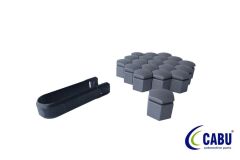 BİJON KAPAĞI KÖMÜR METALİK 19X24mm ASTRA J - K. INSIGNIA B. MOKKA 20 ADET 220644