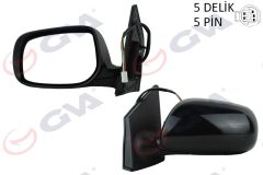 GVA 1071131 DIŞ DİKİZ AYNASI SOL COROLLA 08> ELEKTRİKLİ ISITMALI ASTARLI KONVEKS 5 FİŞ VM-6263NEHPL