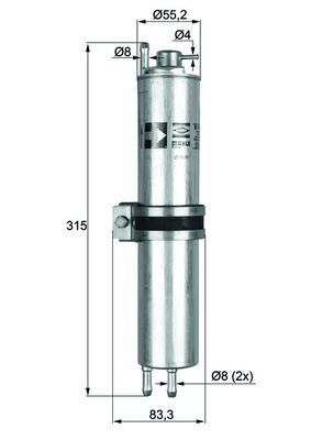 MAHLE KLH12 YAKIT FILTRESI BMW M54 N62 E65 E66