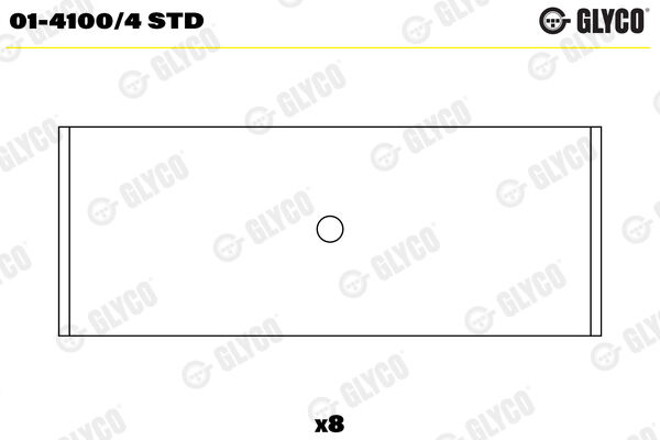 GLYCO 014100.4 STD KOL YATAK VAG 76.5MM AEE