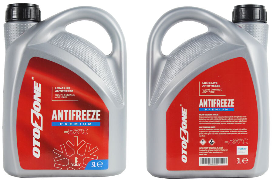 OTOZONE CANT008 ANTİFRİZ 3 LT -56 C KIRMIZI LONG LİFE Koli 6 Ad ORGANIK