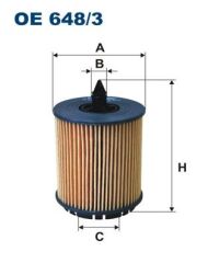 FILTRON OE648.3 YAĞ FİLTRESİ ASTRA G-VECTRA B-VECTRA C-ZAFIRA-INSIGNIA 2.0-2.2 16V 02-